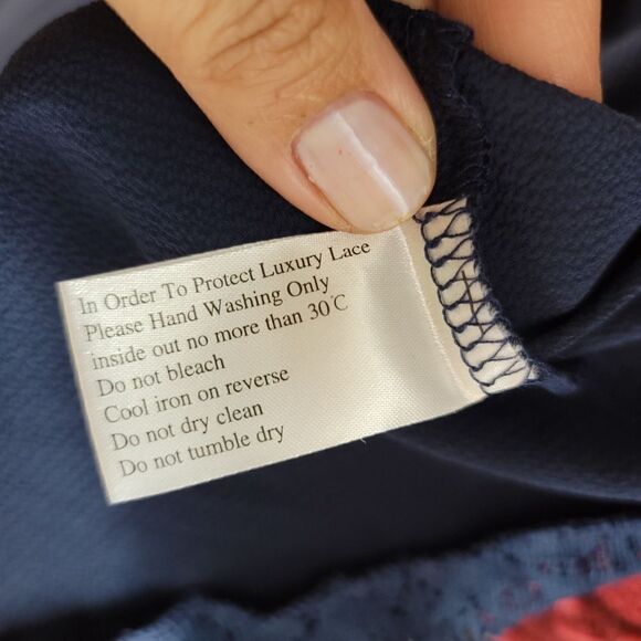 Chicwe blue skirt lace trim - Picture 4 of 7